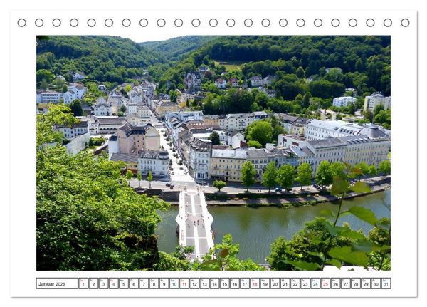 Produktbild: Bad Ems - Kurort und Kaiserbad an der Lahn (Tischkalender 2026 DIN A5 quer), CALVENDO Monatskalender