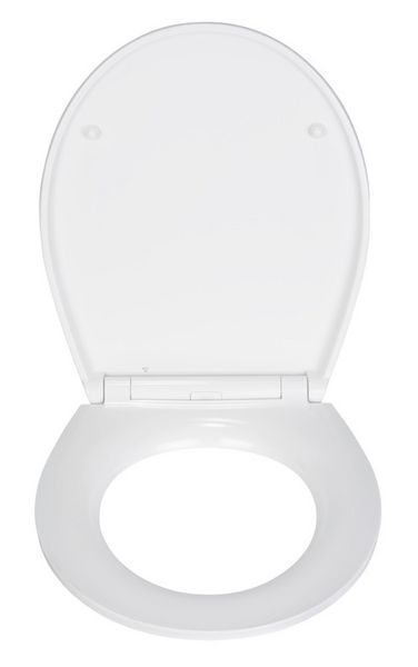 Produktbild: WC-Sitz Mod. Menin, mehrfarbig, Duroplast, Edelstahl, 38x44,5 cm, easy-close Absenkautomatik