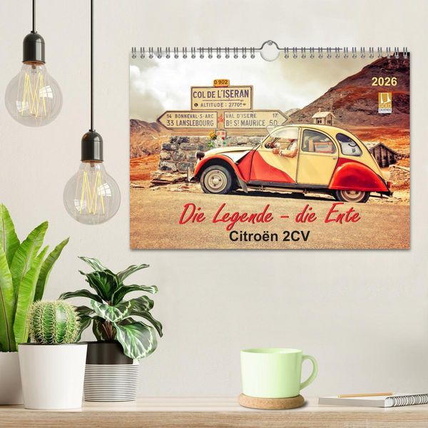 Produktbild: Die Legende - die Ente, Citro&euml;n 2CV (Wandkalender 2026 DIN A4 quer), CALVENDO Monatskalender