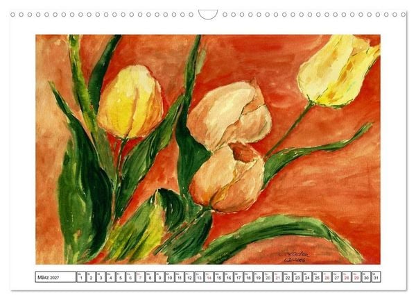 Produktbild: Der AQUARELL-Kalender (Wandkalender 2027 DIN A3 quer), CALVENDO Monatskalender
