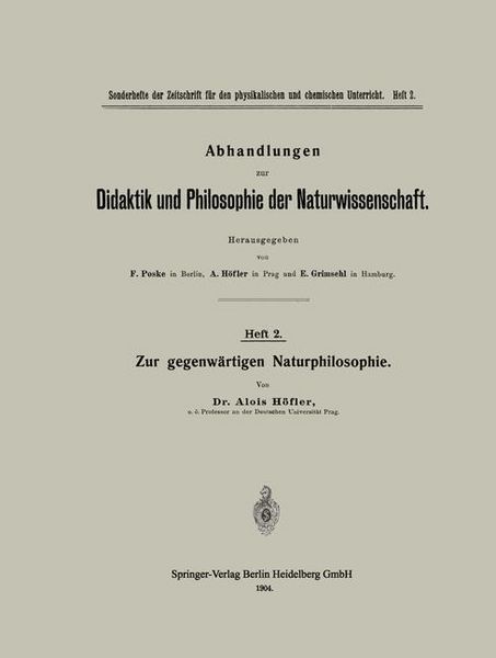 Produktbild: Zur gegenw&auml;rtigen Naturphilosophie