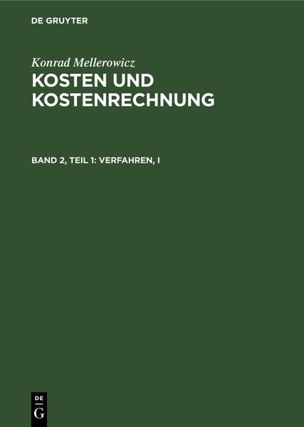 Produktbild: Verfahren, I