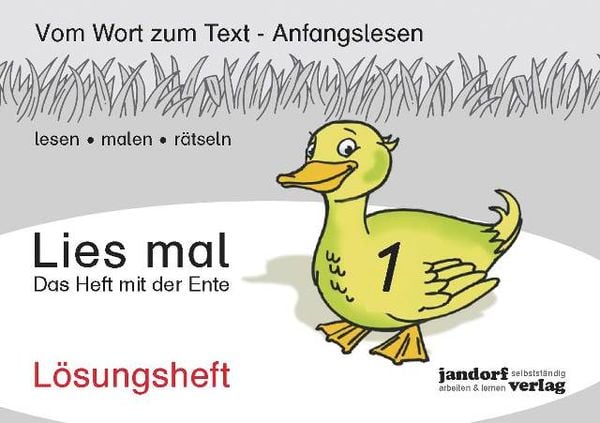 Produktbild: Lies mal Band 1 - Das Heft mit der Ente (L&ouml;sungsheft)