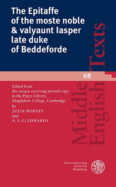 Produktbild: The Epitaffe of the moste noble & valyaunt Iasper late duke of Beddeforde
