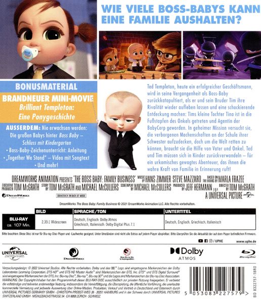 Produktbild: Boss Baby - Schluss mit Kindergarten