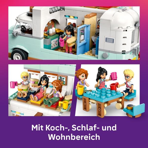 Produktbild: LEGO Friends Wohnmobil, Spielzeug mit Wohnwagen, Geschenkidee 42663