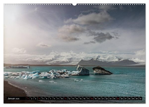 Produktbild: Island. Ein Land f&uuml;r Entdecker und Abenteurer. (Wandkalender 2026 DIN A2 quer), CALVENDO Monatskalender