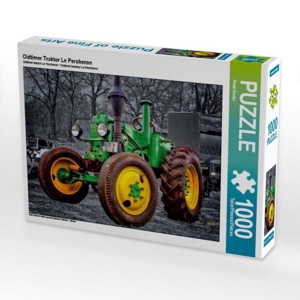 CALVENDO Puzzle Oldtimer Traktor Le Percheron | 1000 Teile Lege-Größe 64 × 48 cm Foto-Puzzle für glückliche Stunden