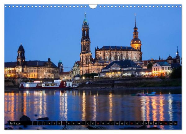 Produktbild: Elbflorenzansichten (Wandkalender 2026 DIN A3 quer), CALVENDO Monatskalender