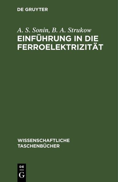 Produktbild: Einf&uuml;hrung ın die Ferroelektrizit&auml;t