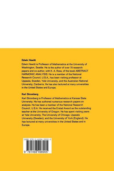 Produktbild: Real and Abstract Analysis