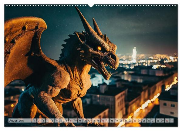 Produktbild: Monster & Mythen (hochwertiger Premium Wandkalender 2026 DIN A2 quer), Kunstdruck in Hochglanz
