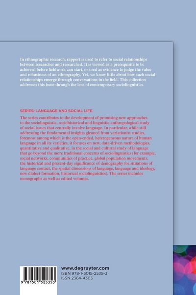 Produktbild: Rapport and the Discursive Co-Construction of Social Relations in Fieldwork Encounters