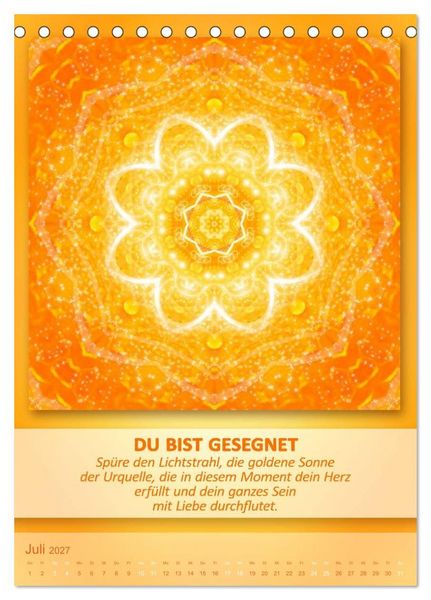 Produktbild: Light Energy Mandalas - Kalender - Vol. 2 (Tischkalender 2027 DIN A5 hoch), CALVENDO Monatskalender