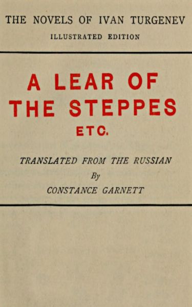 Produktbild: A Lear of the Steppes