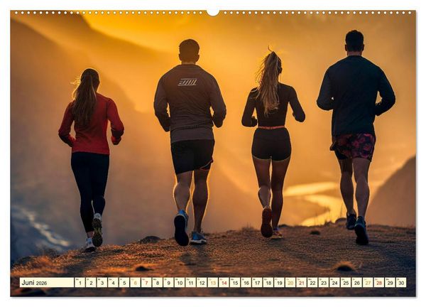 Produktbild: Joggen, gesund laufen (Wandkalender 2026 DIN A2 quer), CALVENDO Monatskalender