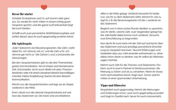 Produktbild: Kartenspiel: Talk about - Das Kommunikationsspiel für Paare