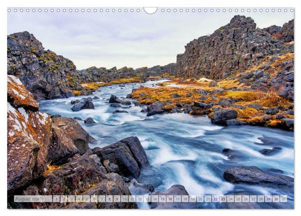 Produktbild: Surreale Landschaften Islands (Wandkalender 2026 DIN A3 quer), CALVENDO Monatskalender