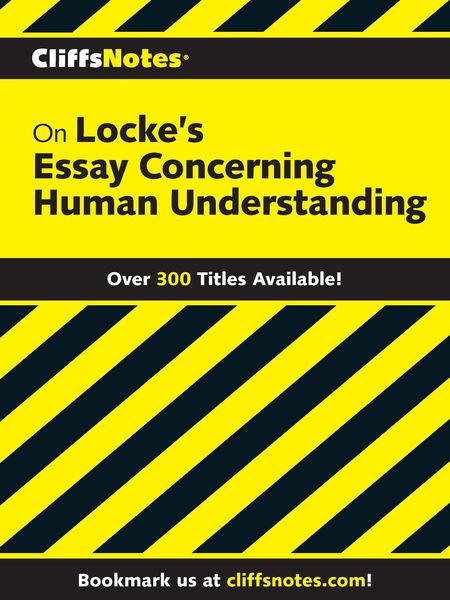 Produktbild: CliffsNotes on Locke's Concerning Human Understanding