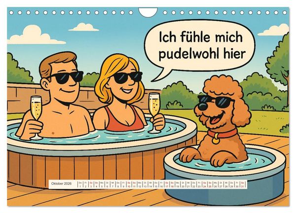 Produktbild: Tierischer Humor im Alltag (Wandkalender 2026 DIN A4 quer), CALVENDO Monatskalender