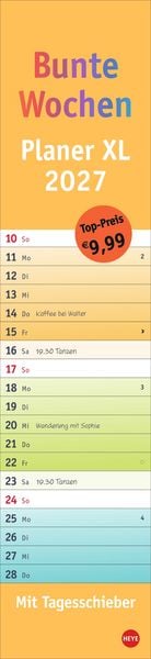 Produktbild: Bunte Wochen Langplaner XL 2027