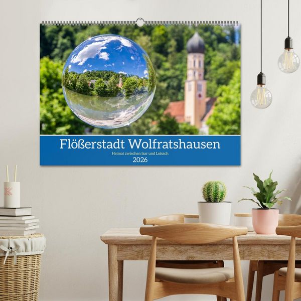 Produktbild: Fl&ouml;&szlig;erstadt Wolfratshausen (Wandkalender 2026 DIN A2 quer), CALVENDO Monatskalender