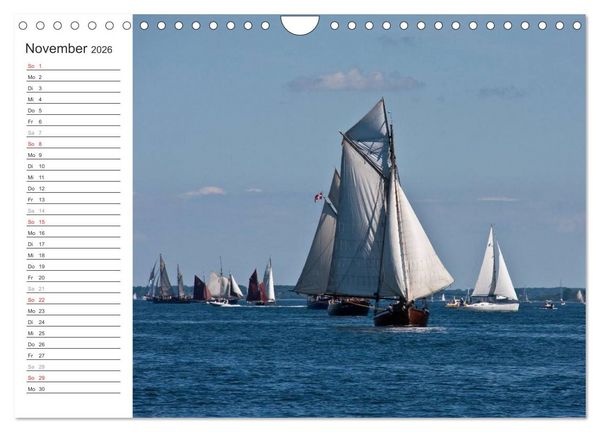 Produktbild: Historische Segelschiffe auf der Ostsee (Wandkalender 2026 DIN A4 quer), CALVENDO Monatskalender
