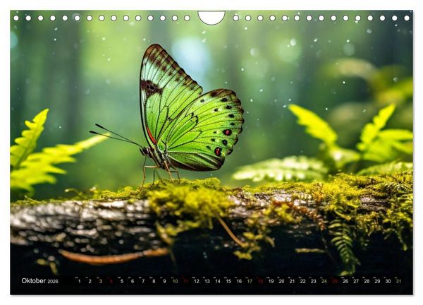 Produktbild: Filigrane Leichtigkeit - Schmetterlinge (Wandkalender 2026 DIN A4 quer), CALVENDO Monatskalender