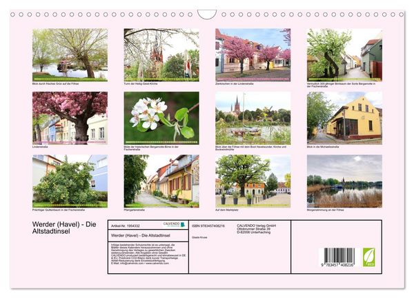 Produktbild: Werder (Havel) - Die Altstadtinsel (Wandkalender 2026 DIN A3 quer), CALVENDO Monatskalender