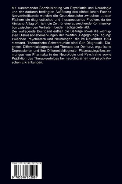 Produktbild: Therapie im Grenzgebiet von Psychiatrie und Neurologie
