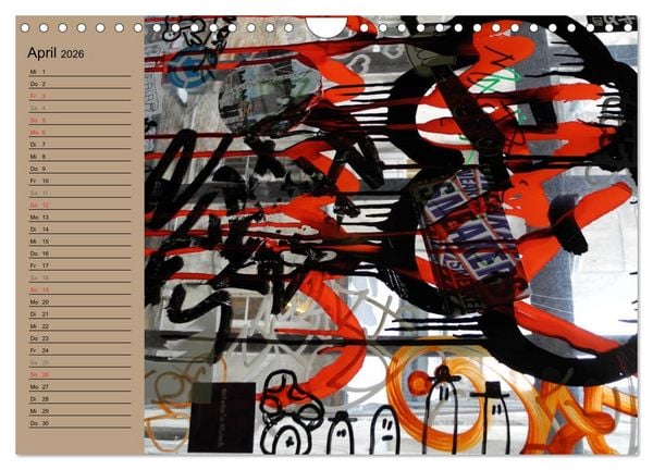 Produktbild: Street-Art Berlin (Wandkalender 2026 DIN A4 quer), CALVENDO Monatskalender