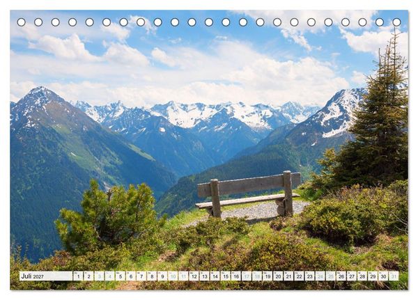 Produktbild: Zillertal - Bergidylle rund um Mayrhofen 2027 (Tischkalender 2027 DIN A5 quer), CALVENDO Monatskalender