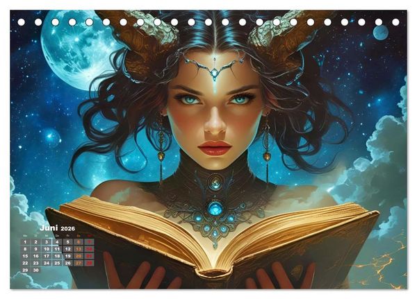 Produktbild: Fantasie und Science Fiction (Tischkalender 2026 DIN A5 quer), CALVENDO Monatskalender