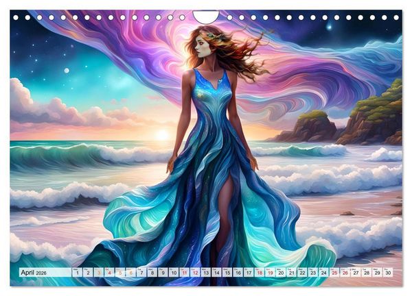 Produktbild: Harmony - Elegance in harmony of waves (Wall Calendar 2026 DIN A4 landscape), CALVENDO 12 Month Wall Calendar