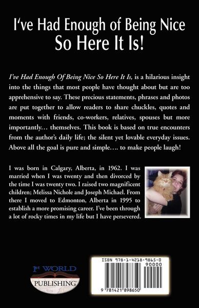 Produktbild: I've Had Enough of Being Nice.So Here It Is!!