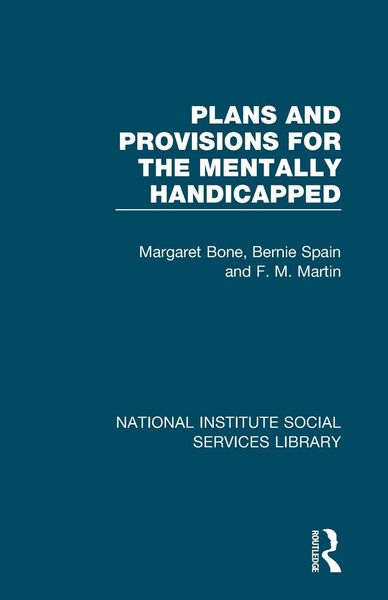 Produktbild: Plans and Provisions for the Mentally Handicapped