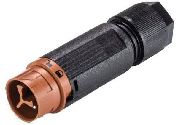 Wieland 46.032.4551.4 Rundstecker Stecker, gerade Serie (Rundsteckverbinder): RST MINI Gesamtpolzahl: 2 1 St.