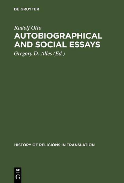 Produktbild: Autobiographical and Social Essays