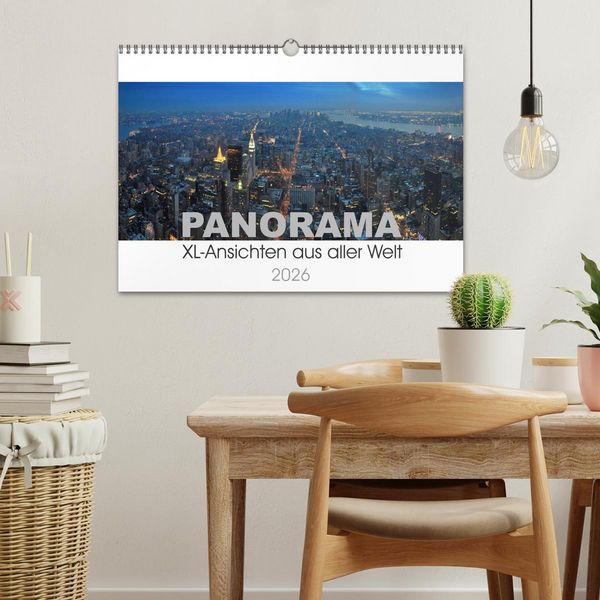 Produktbild: Panorama. XL-Ansichten aus aller Welt (Wandkalender 2026 DIN A3 quer), CALVENDO Monatskalender