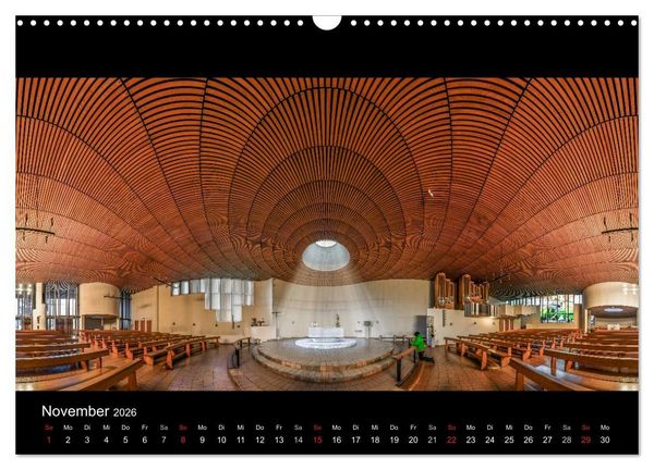 Produktbild: Kapellen, Kirchen und Kathedralen 2026 (Wandkalender 2026 DIN A3 quer), CALVENDO Monatskalender