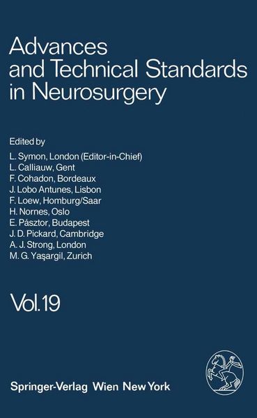 Produktbild: Advances and Technical Standards in Neurosurgery