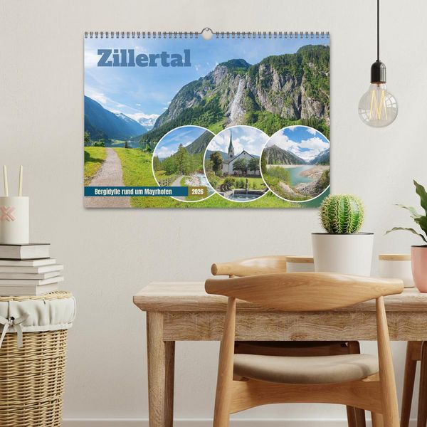 Produktbild: Zillertal - Bergidylle rund um Mayrhofen 2026 (Wandkalender 2026 DIN A3 quer), CALVENDO Monatskalender