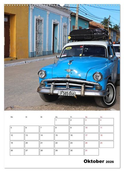 Produktbild: KARIBIK Oldtimer auf Kuba (Wandkalender 2026 DIN A2 hoch), CALVENDO Monatskalender