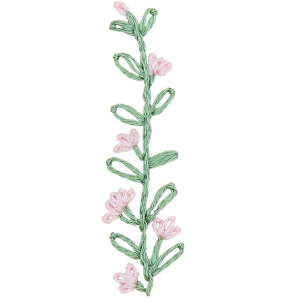 Produktbild: Stick & Stitch Packung, Blumen, bunt, 21 Stk., inkl. wasserl&ouml;slicher, bedruckter Stickvorlage, Stickgarn, Sticknadel und Anleitung