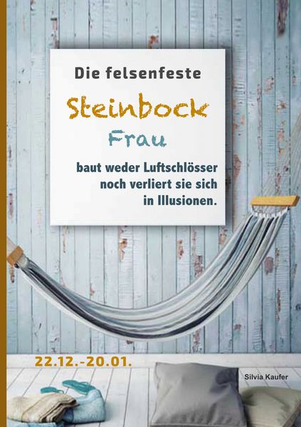 Produktbild: Die felsenfeste Steinbock Frau baut weder Luftschl&ouml;sser noch verliert sie sich in Illusionen
