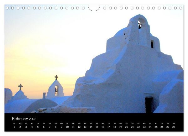 Produktbild: Mykonos - Stille Ecken (Wandkalender 2026 DIN A4 quer), CALVENDO Monatskalender