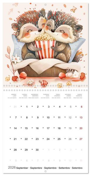Produktbild: Through the year with love (Wall Calendar 2026 12 &times; 12 Inch) CALVENDO 12 Month Wall Calendar