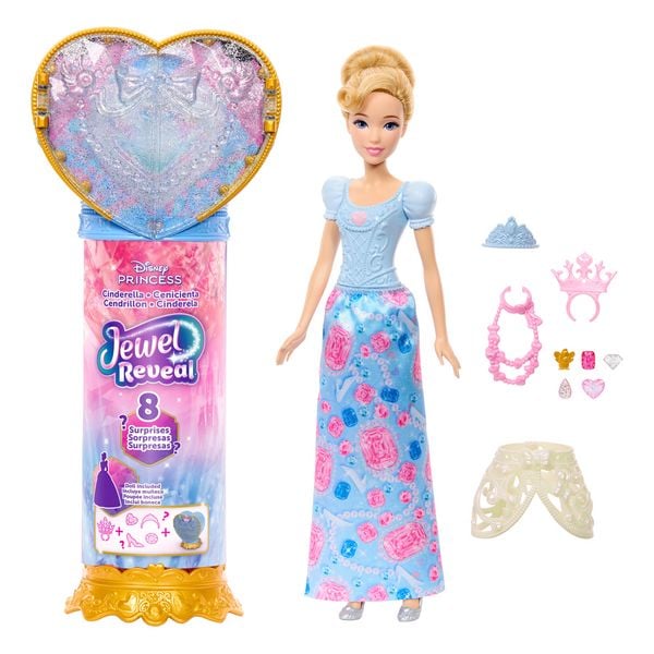 Produktbild: Disney Prinzessin Juwel Reveal Cinderella Puppe