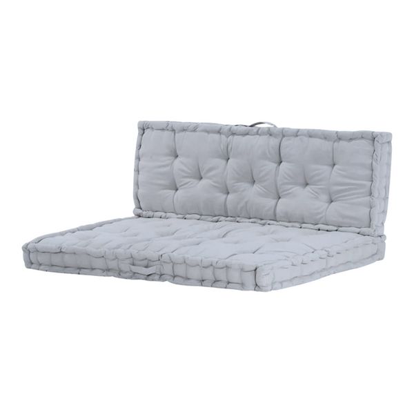 Produktbild: HTI-Living Palettenkissen Set Grau 2-teilig Palettenkissen Set Grau 2-teilig