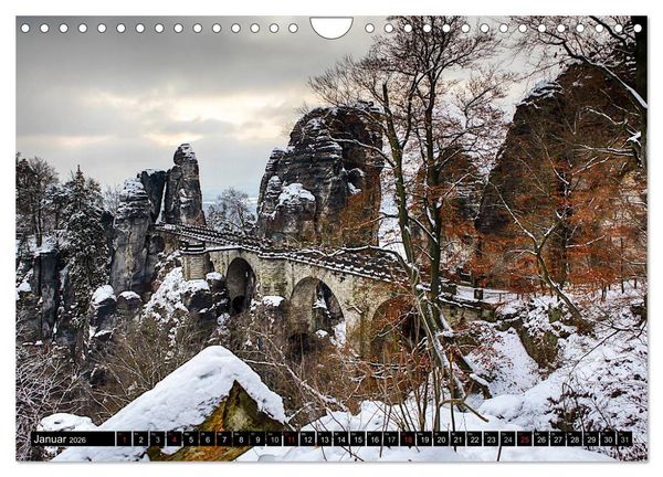 Produktbild: Bilder aus dem Nationalpark S&auml;chsische Schweiz (Wandkalender 2026 DIN A4 quer), CALVENDO Monatskalender